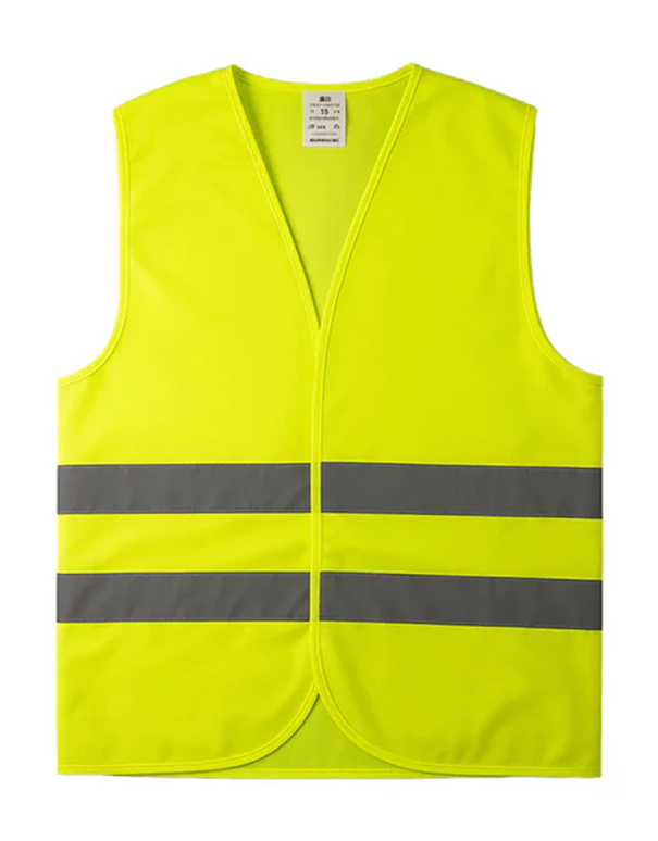 Sarı - Yeşil Reflektörlü İkaz Yeleği - Güvenlik Yeleği Fosforlu