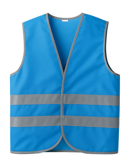 Reflektörlü (Fosforlu) İkaz Yeleği - Turkuaz