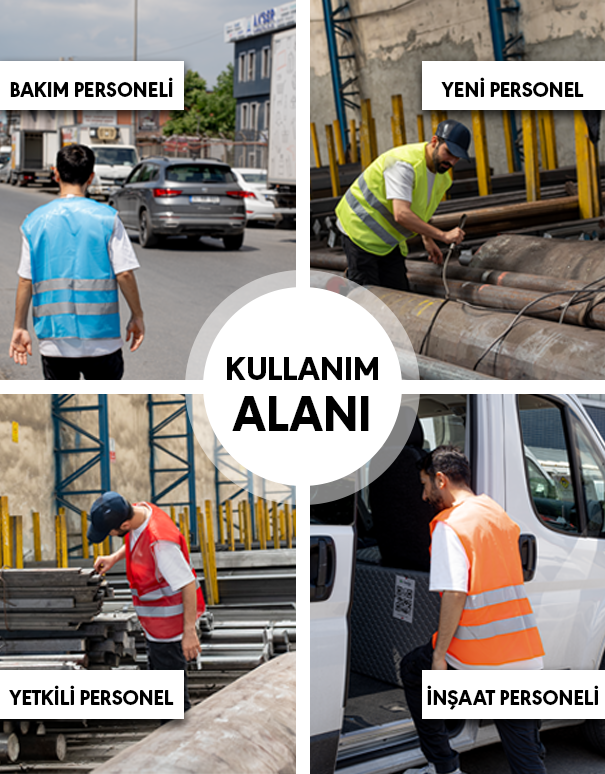 Reflektörlü İkaz Yeleği Baskılı - 4 Renk Seçeneğiyle