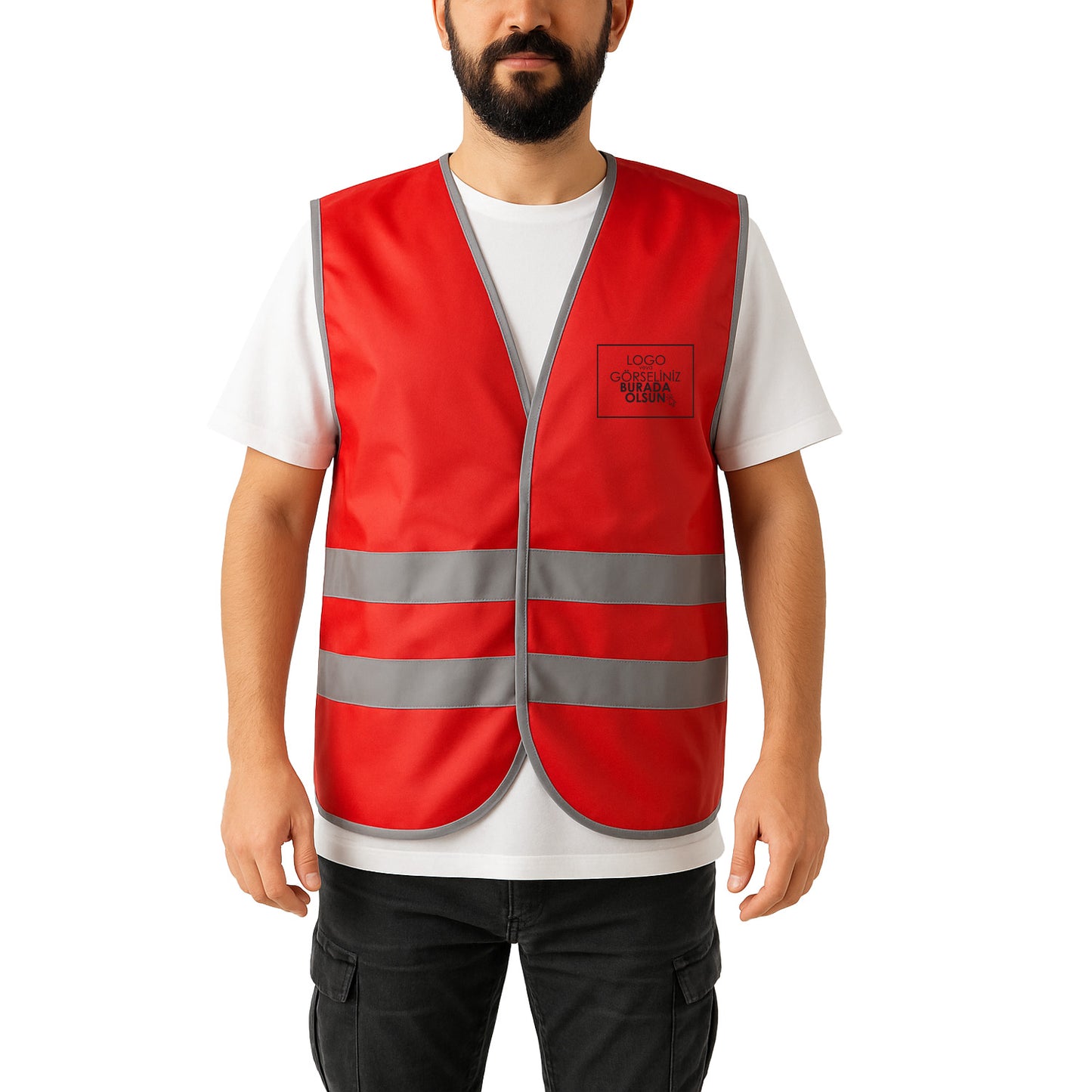 Reflektörlü İkaz Yeleği Baskılı - 4 Renk Seçeneğiyle