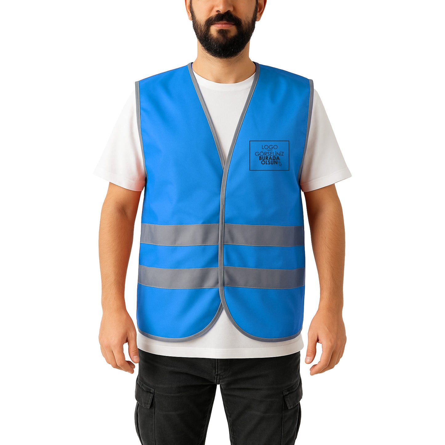 Reflektörlü İkaz Yeleği Baskılı - 4 Renk Seçeneğiyle