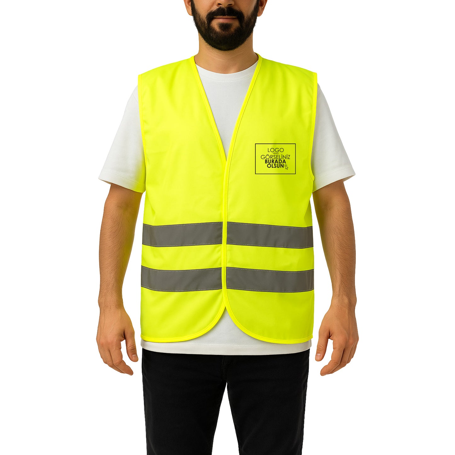 Reflektörlü İkaz Yeleği Baskılı - 4 Renk Seçeneğiyle