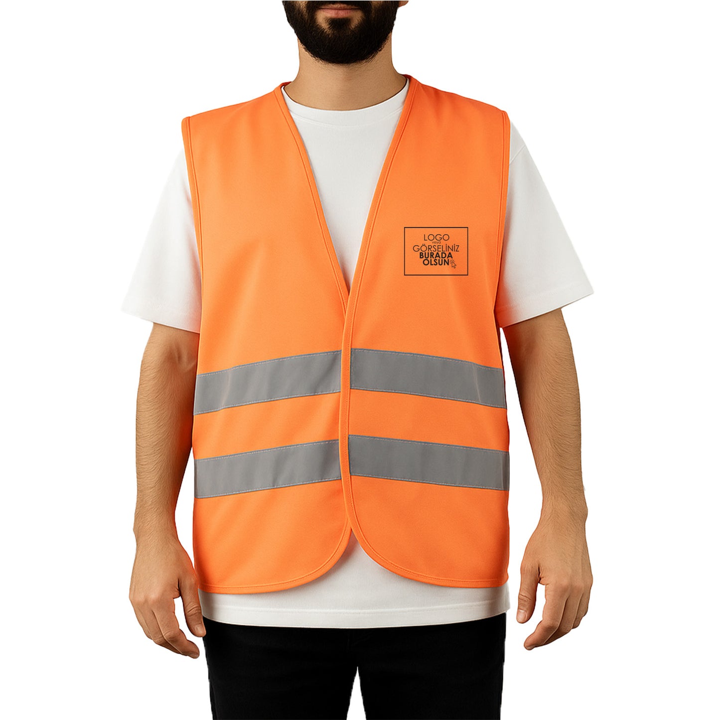 Reflektörlü İkaz Yeleği Baskılı - 4 Renk Seçeneğiyle