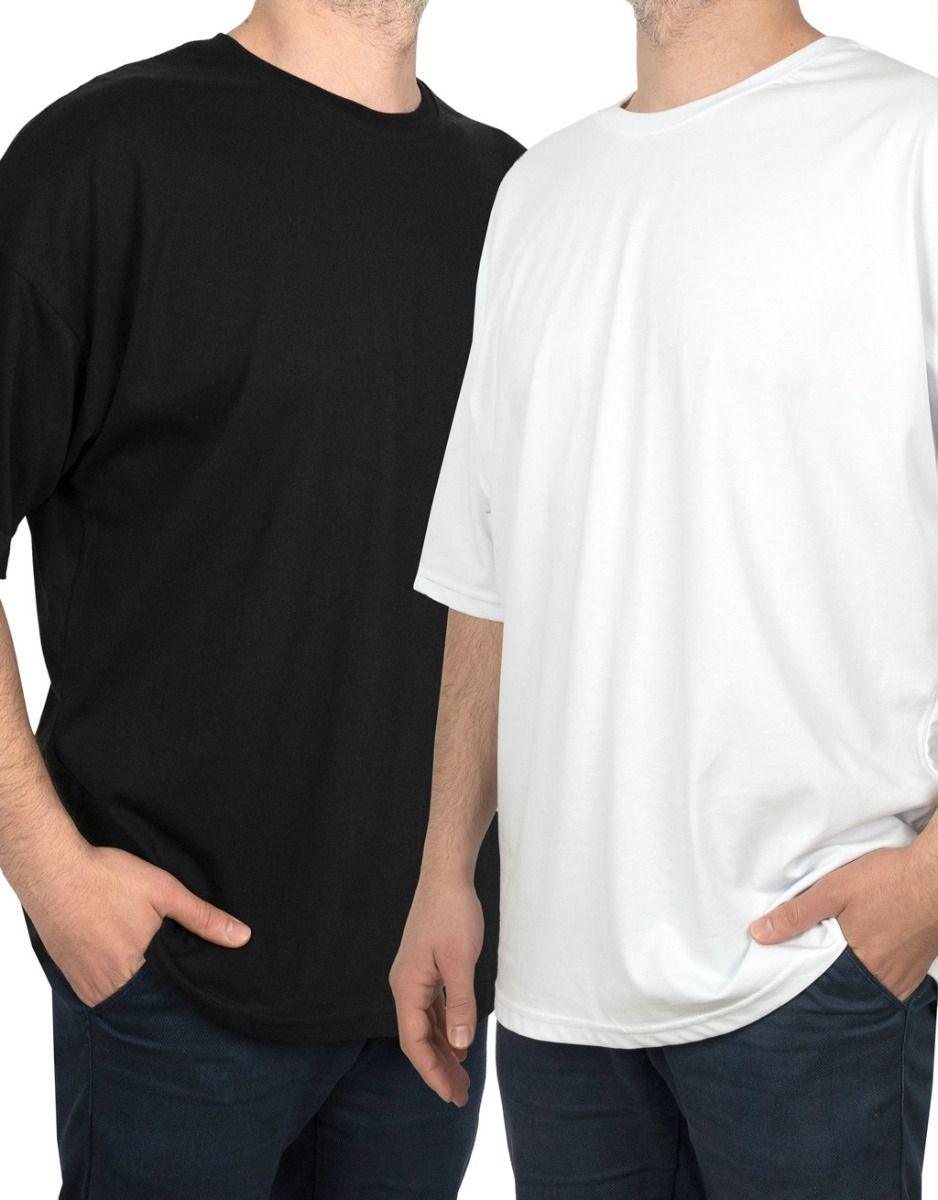 Oversize Bisiklet Yaka Baskısız Tişört Beyaz - istetisort.com