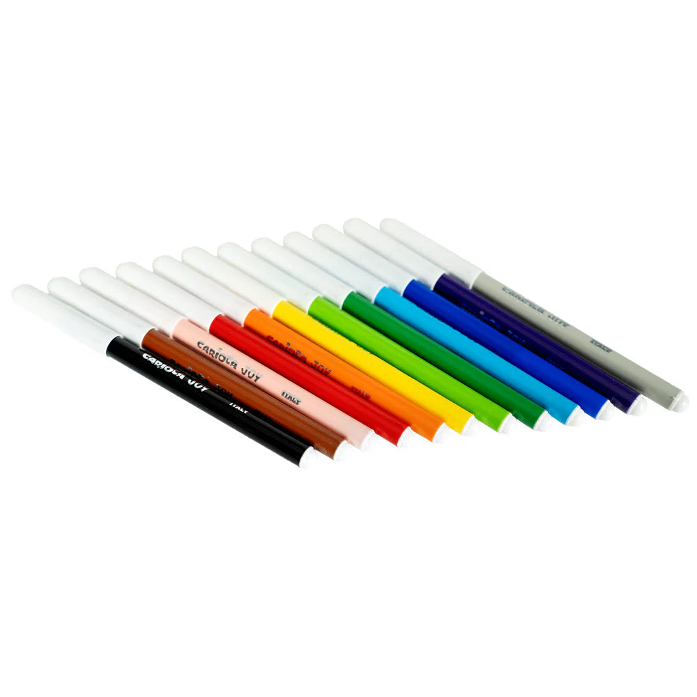 Carioca JOY Keçeli Kalem 12'li - Yıka Tekrar Boya