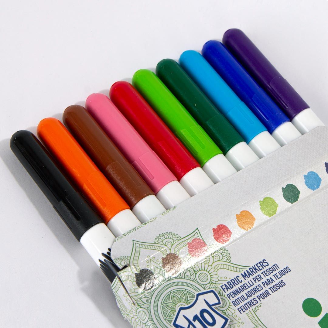 Carioca Keçeli Kumaş Boya Kalemi Fine 10'lu