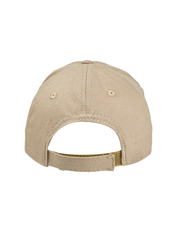 Premium Gabardin Şapka - Krem (Özelleştirilebilir)