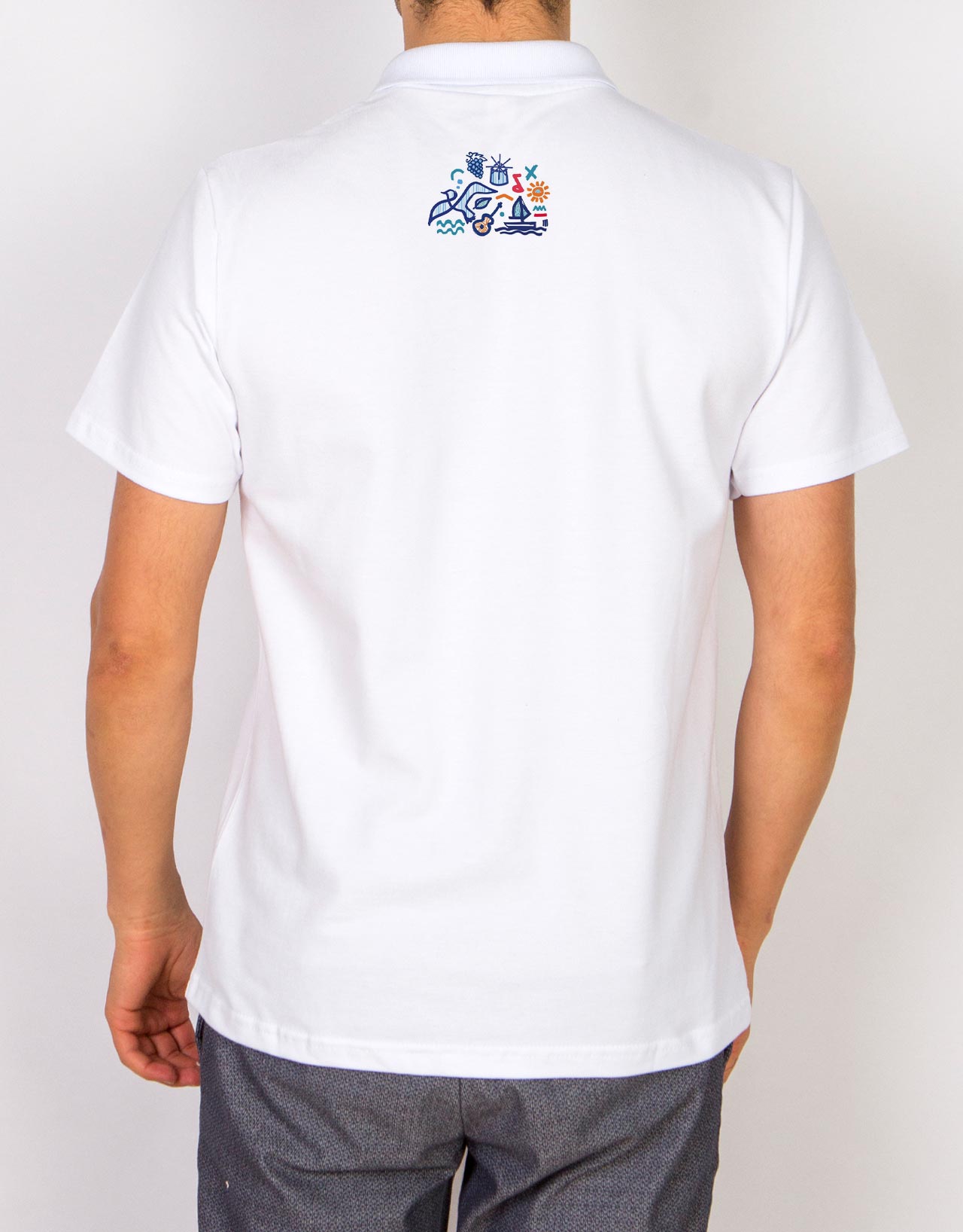 Polo Yaka Beyaz Tişört - İzmir Enternasyonal Fuar - Görevli Kıyafeti - istetisort.com