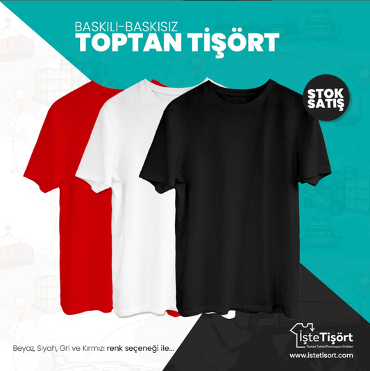 Toptan Baskılı ve Baskısız Tişört Modelleri
