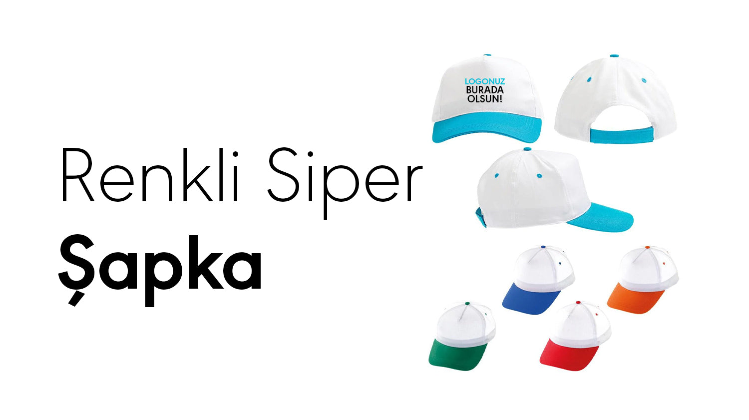 Renkli Siper Şapka