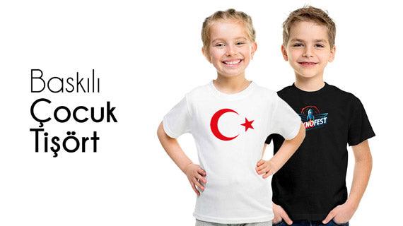 Baskılı Çocuk Tişört