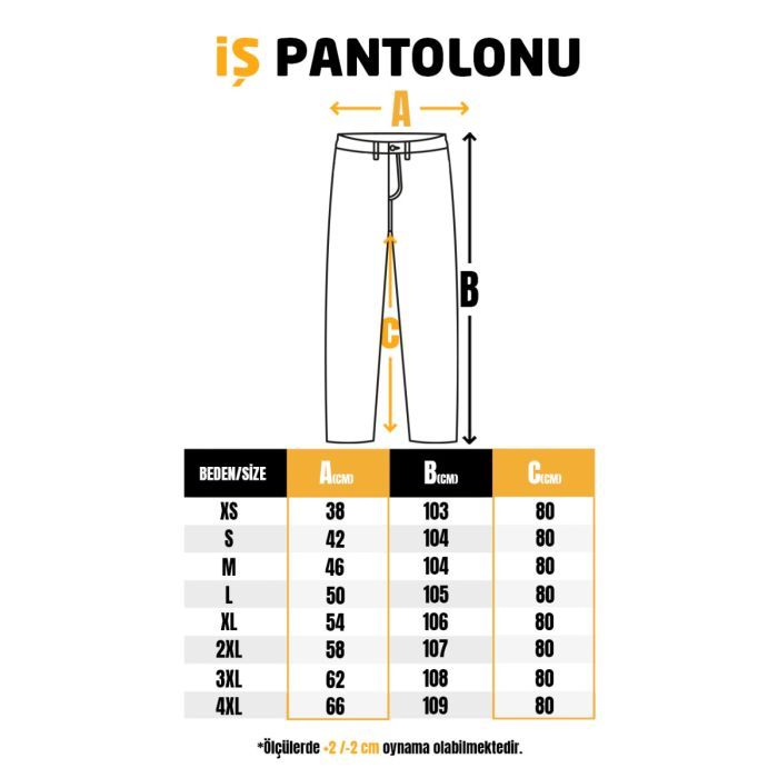 İş Pantolonu Kargo Cepli - Gri