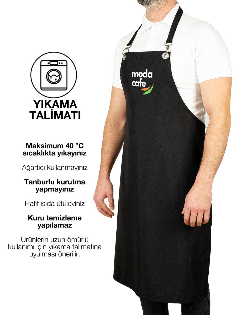 Baskılı MasterChef Mutfak Önlüğü - Siyah - istetisort.com