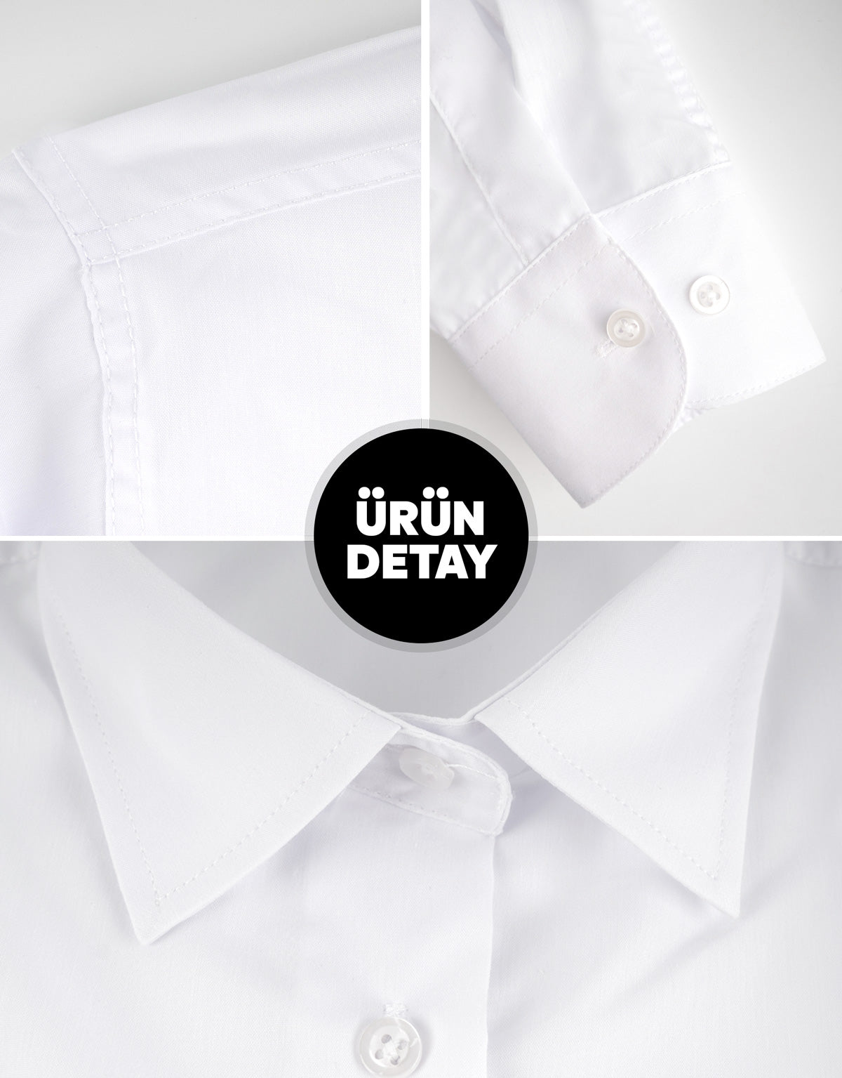 Erkek Beyaz Gömlek – Logo Baskılı, Kurumsal ve Promosyon (Özelleştirilebilir)