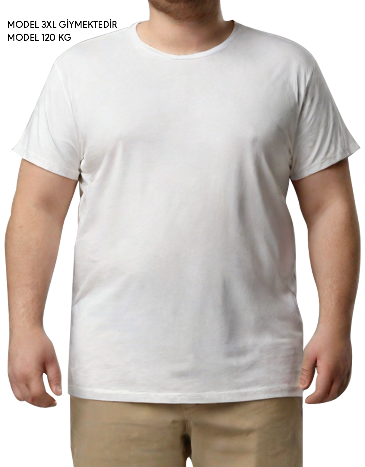 Büyük Beden T-shirt - Beyaz