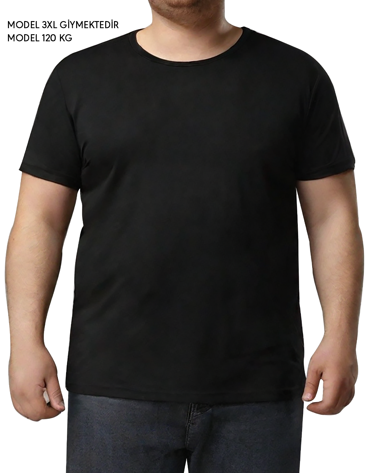 Büyük Beden T-shirt - Siyah