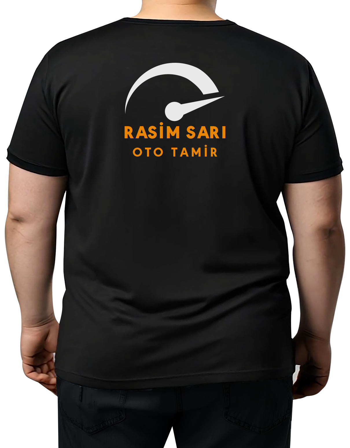 Büyük Beden T-shirt - Siyah (Özelleştirilebilir)