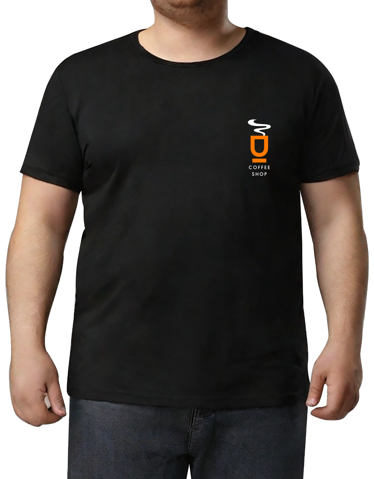 Büyük Beden T-shirt - Siyah (Özelleştirilebilir)
