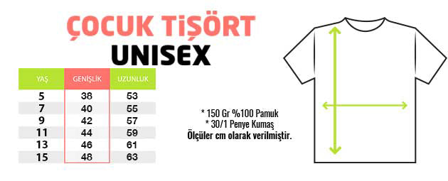 Çocuk Tişörtü -Beyaz renk 1.Kalite