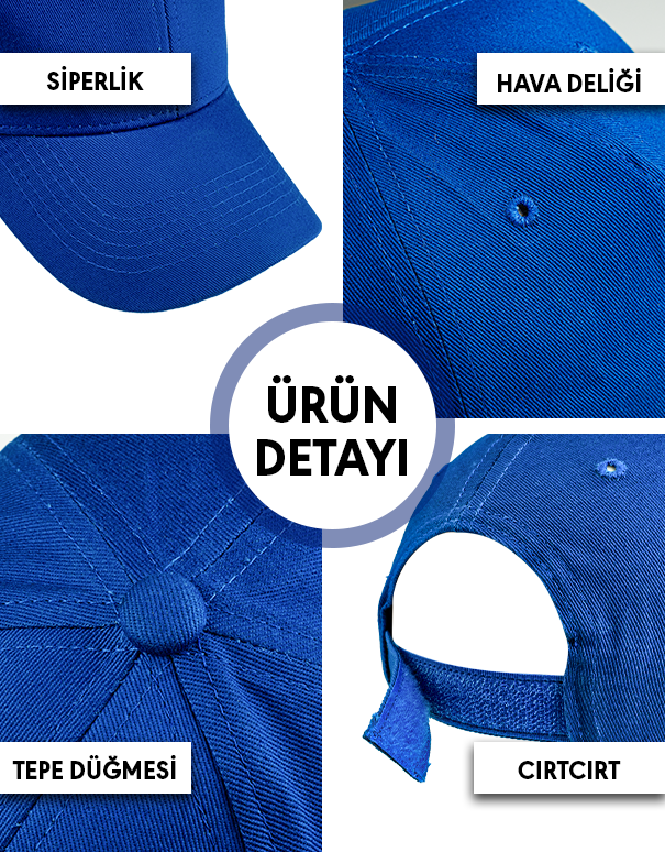 Premium Gabardin Şapka - Lacivert