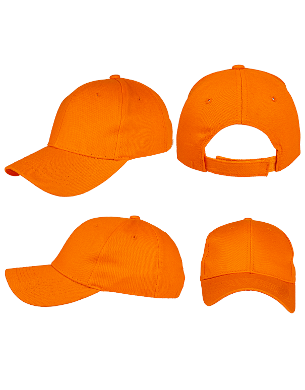 Premium Gabardin Şapka - Turuncu