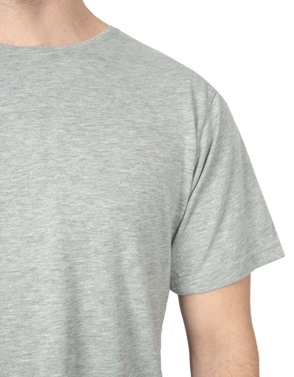 Toptan - Baskısız Basic T-shirt Gri Renk 1.Kalite Modelleri