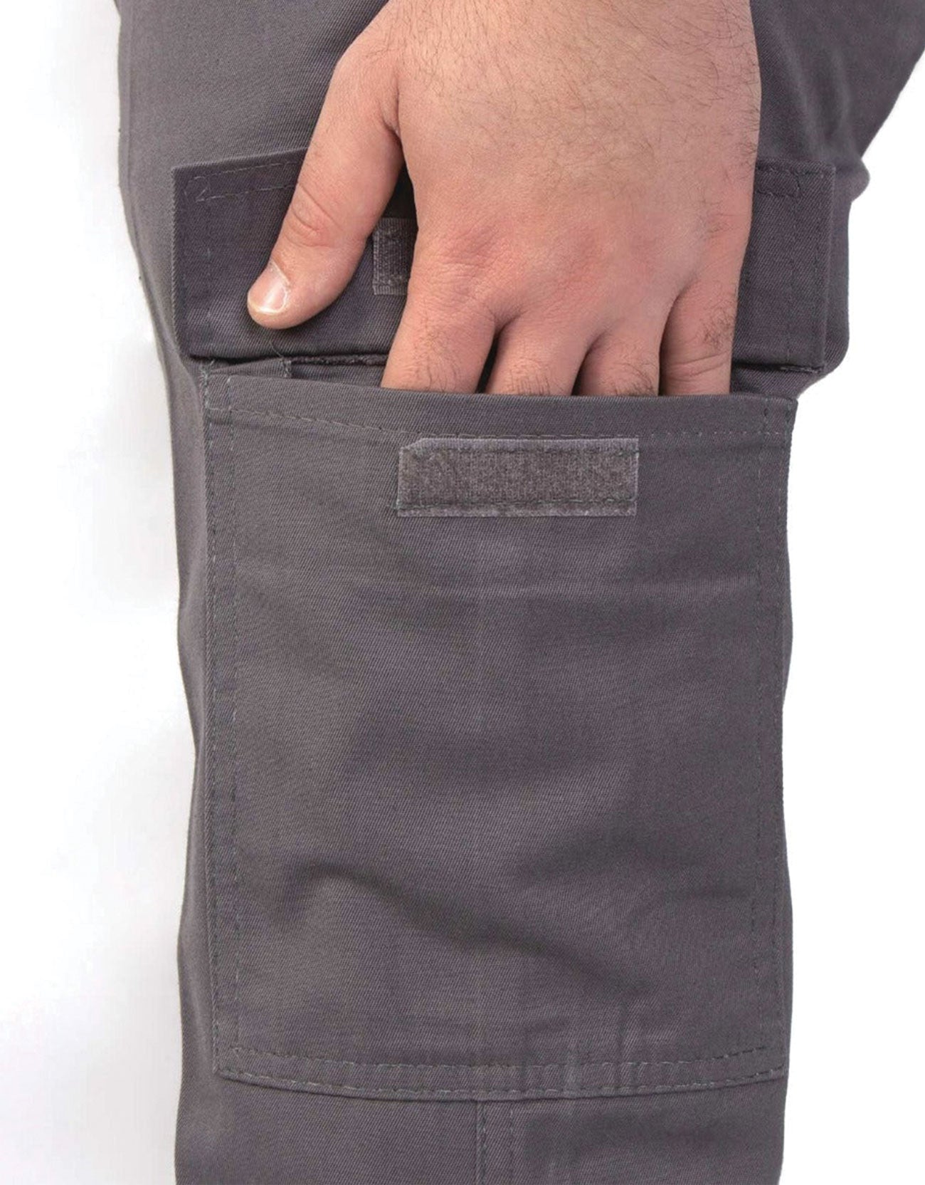 İş Pantolonu Kargo Cepli - Gri