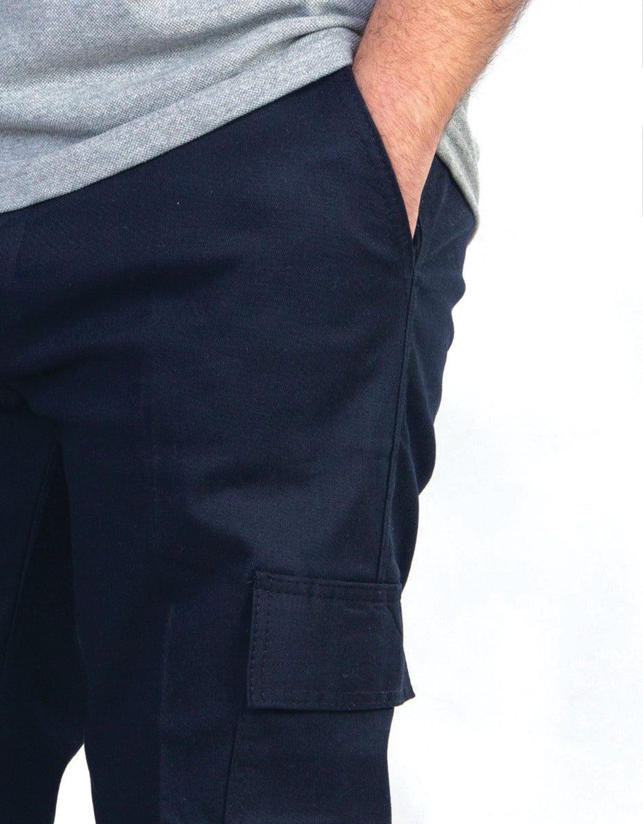 Baskılı İş Pantolonu Kargo Cepli - Lacivert (Özelleştirilebilir)