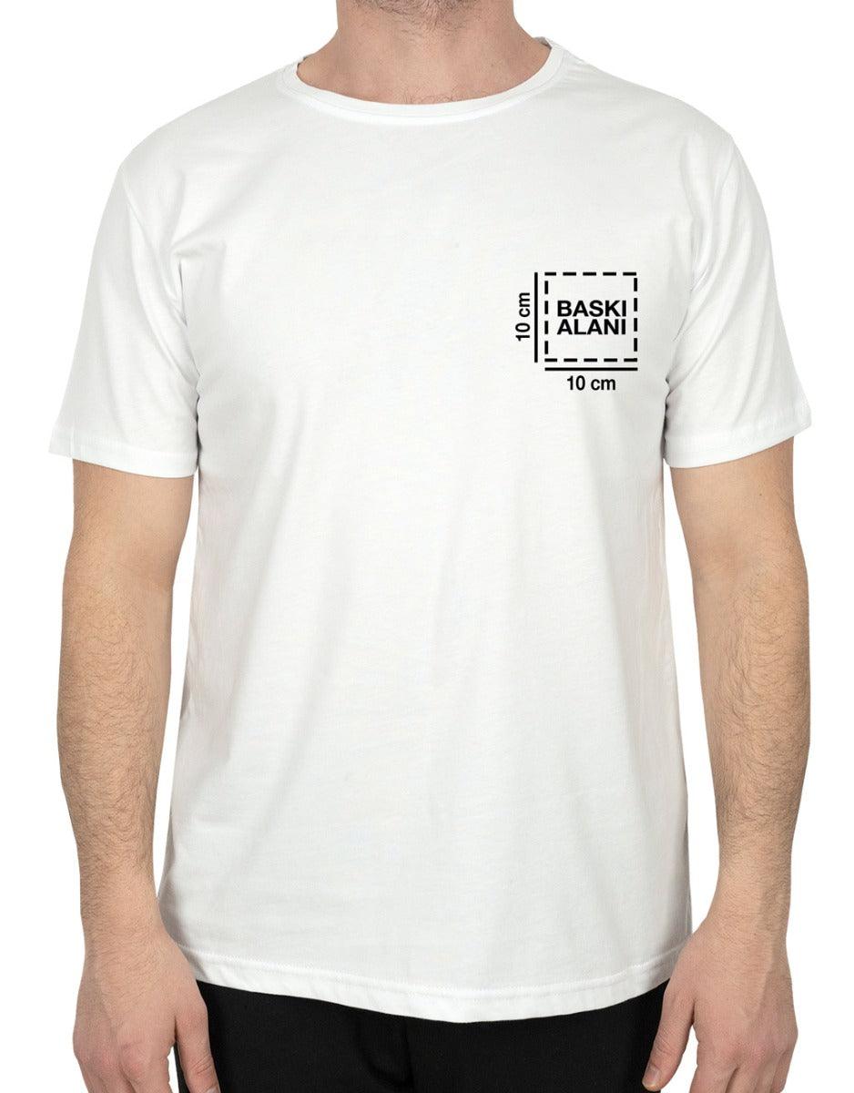 Basic T-shirt Beyaz - Baskılı - istetisort.com