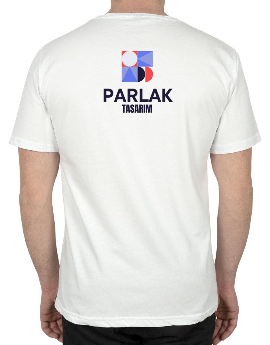 Basic T-shirt Beyaz - Baskılı - istetisort.com