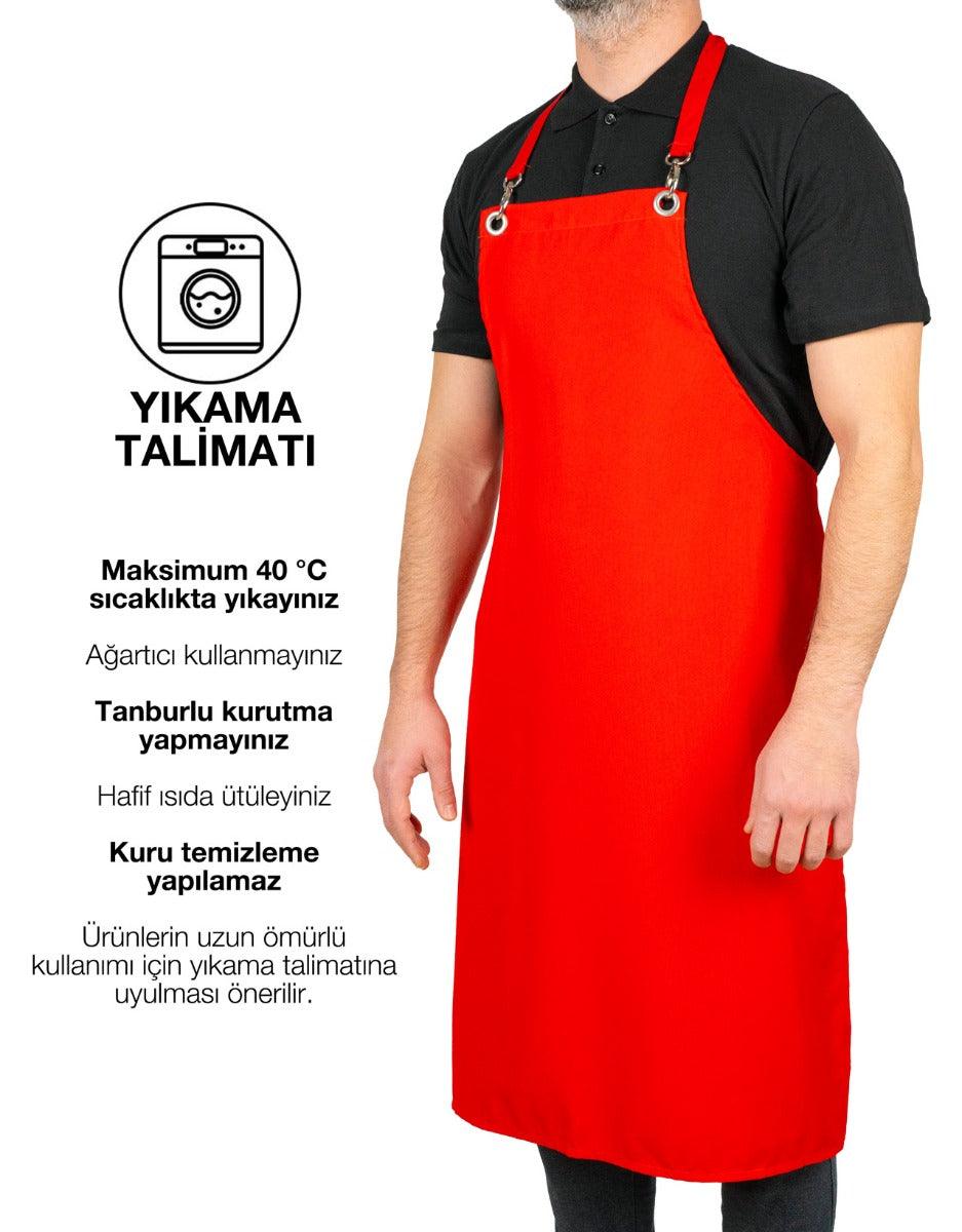 MasterChef Mutfak Önlüğü - Kırmızı - istetisort.com