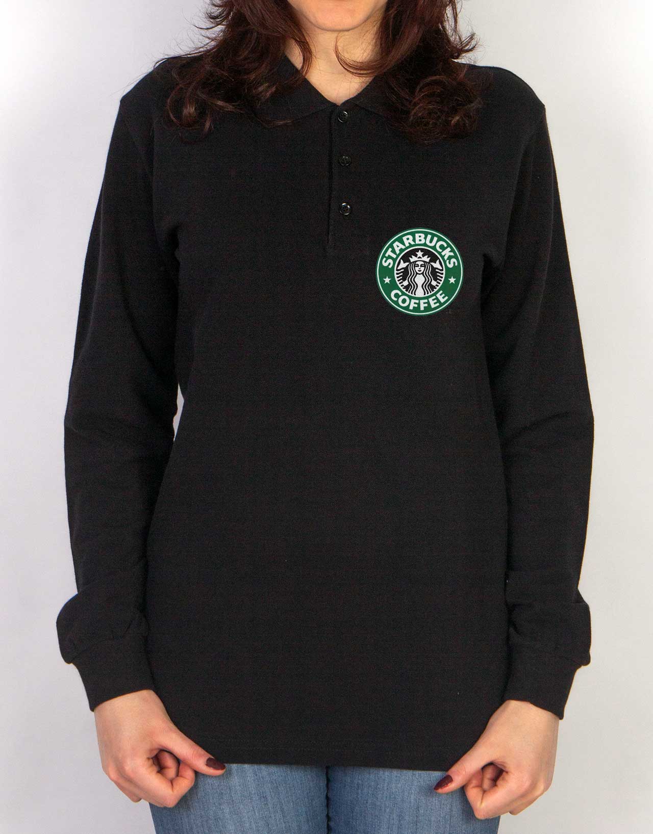 Polo Yaka Sweatshirt 2 İplik - Starbucks - istetisort.com