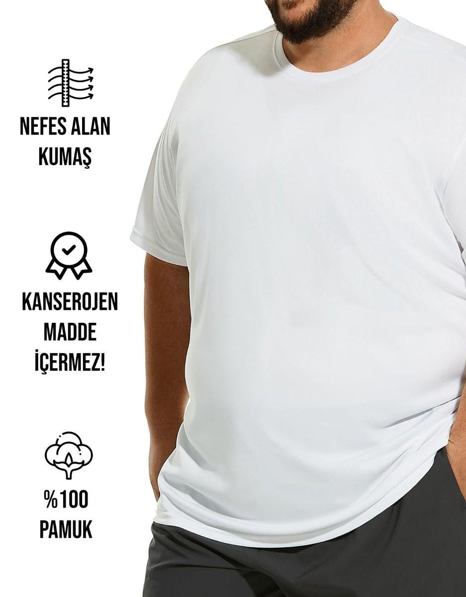 Büyük Boy T-shirt - Beyaz - istetisort.com