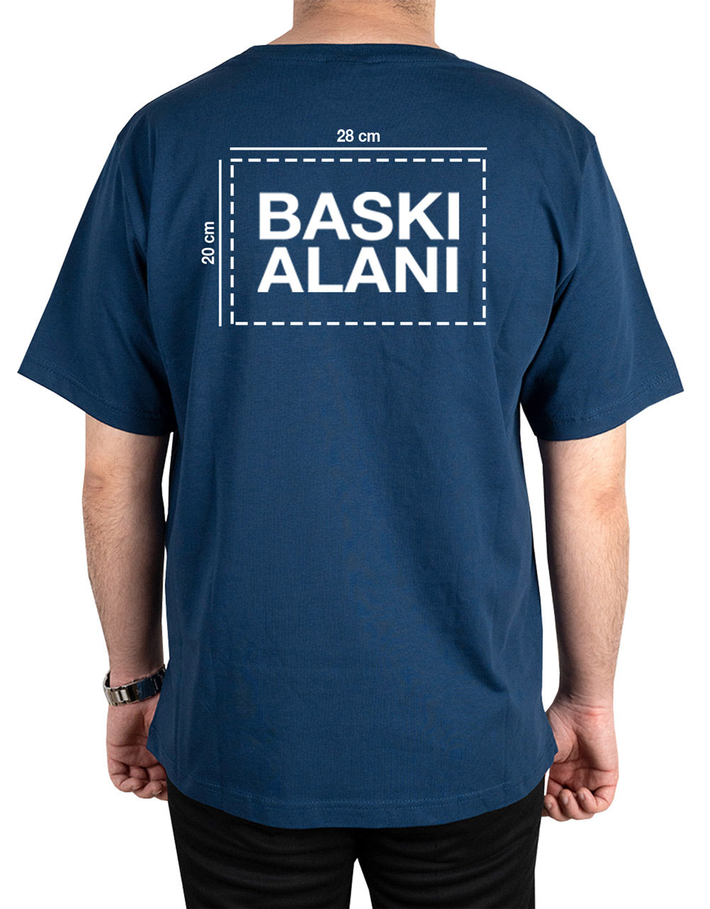 Premium Tişört İndigo Renk (Özelleştirilebilir)