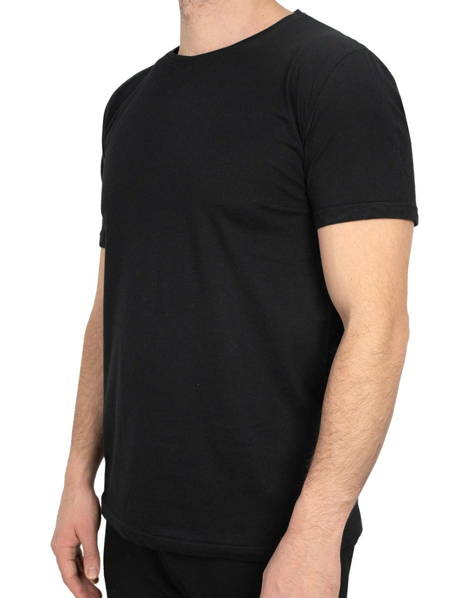 Basic T-shirt Siyah - Baskılı - istetisort.com