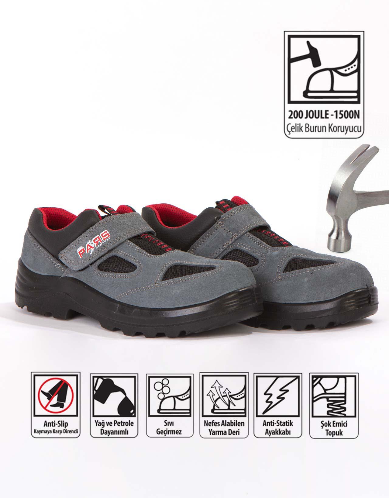 Yazlık İş Güvenlik Ayakkabısı Pars 114 / Profesyonel Safety Shoes - istetisort.com