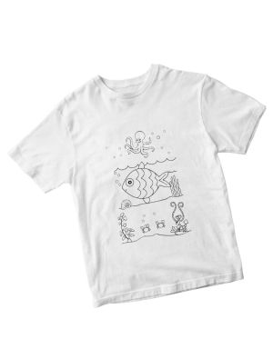 Paintable T-Shirt - Fish