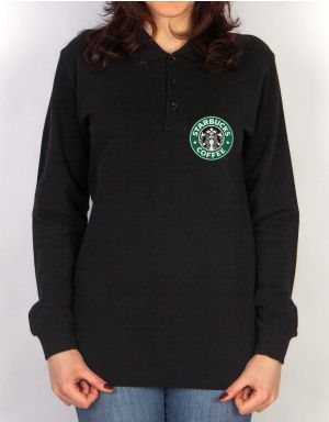 Polo Yaka Sweatshirt 2 İplik - Starbucks