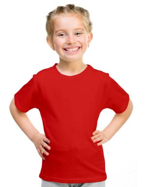 Toptan Promosyon Kırmızı Çocuk Tişört 