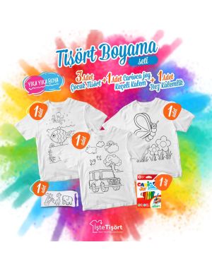 Patterned T-shirt Painting Set