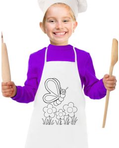 Painting Kitchen Apron - Butterfly Pattern 