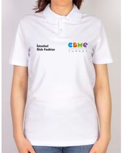 Polo Yaka Beyaz Tişört - İstanbul Kids Fashion