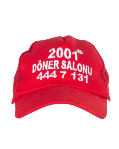Promosyon Fileli Şapka Kırmızı - Döner Salonu